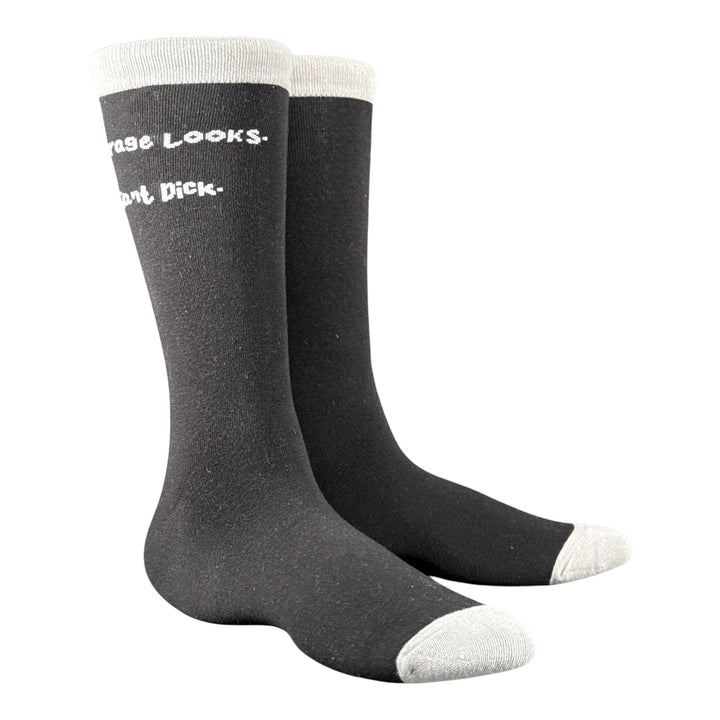 Funny Black - Giant Dick Average Looks Giant Dick Sock Nerdy offensive Tee