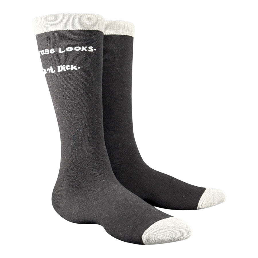 Funny Black - Giant Dick Average Looks Giant Dick Sock Nerdy offensive Tee