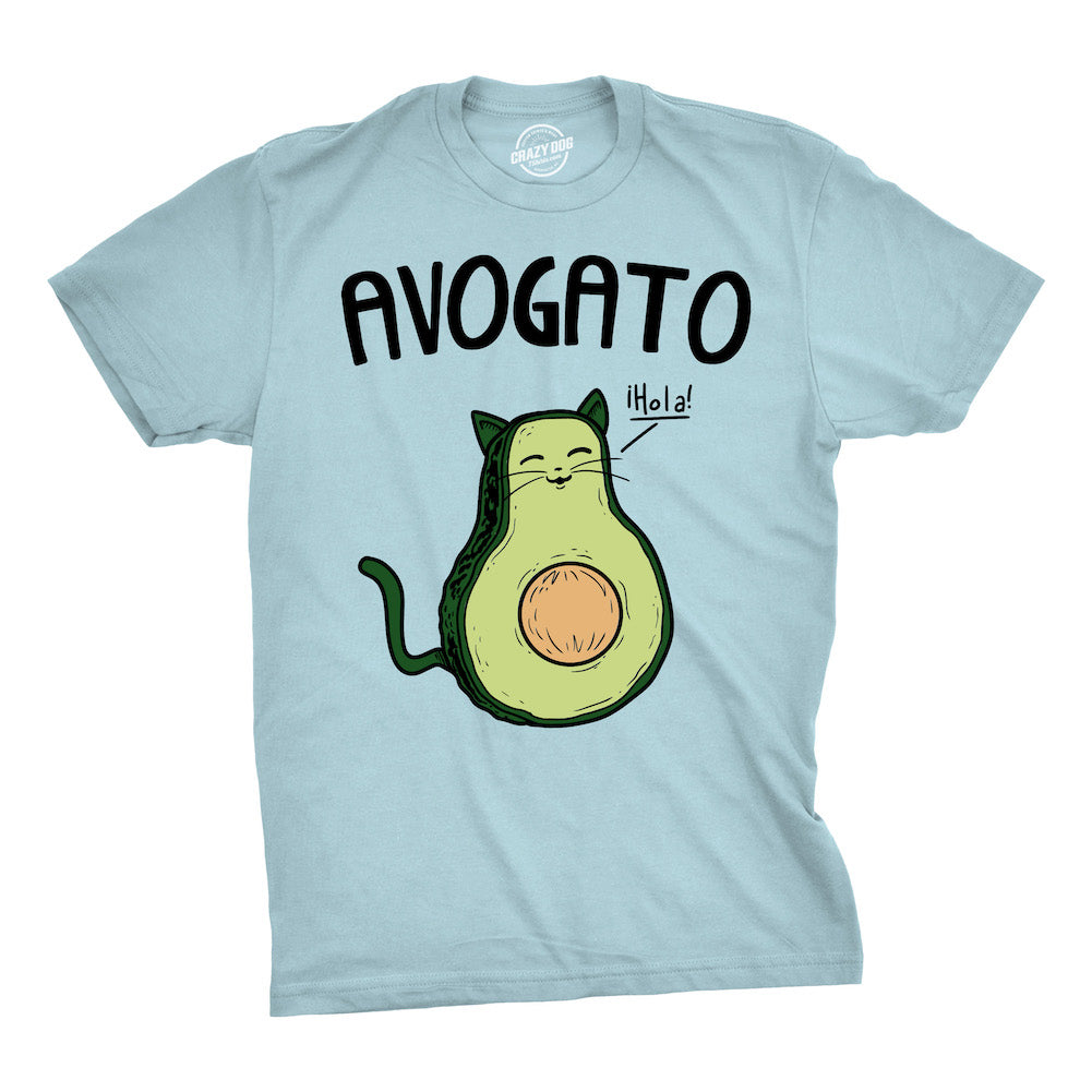 Funny Royal Avogato Mens T Shirt Nerdy Cinco De Mayo Cat Food Tee