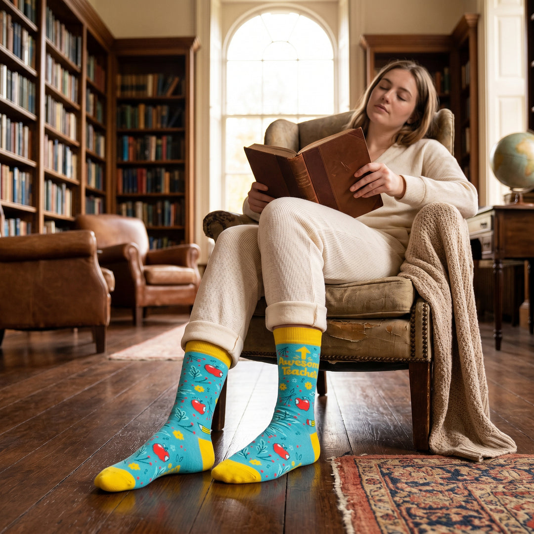 Womens Awesome Teacher Socks