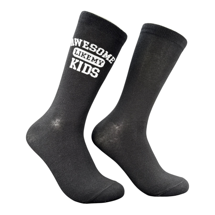 Funny Awesome Like Kids Awesome Like My Kids Sock Nerdy Father's Day Tee