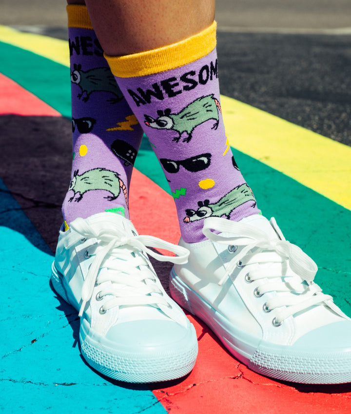 Womens Awesome Oppossum Socks