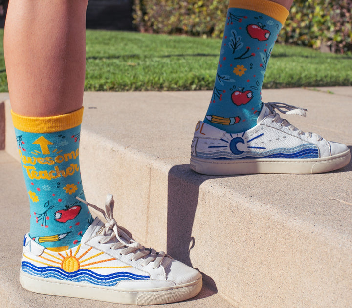Womens Awesome Teacher Socks