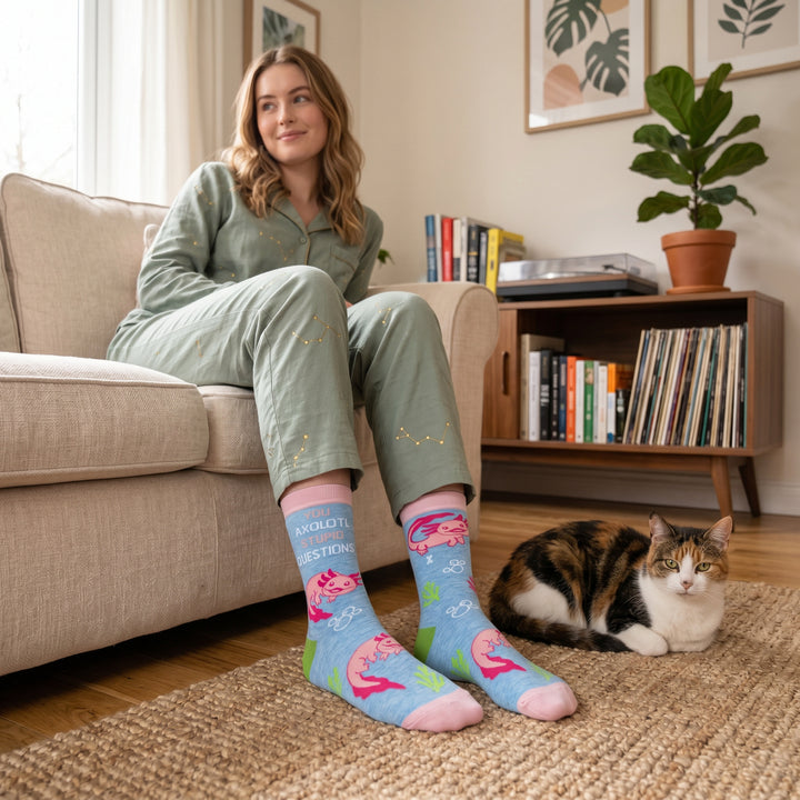Women's You Axolotl Stupid Questions Socks