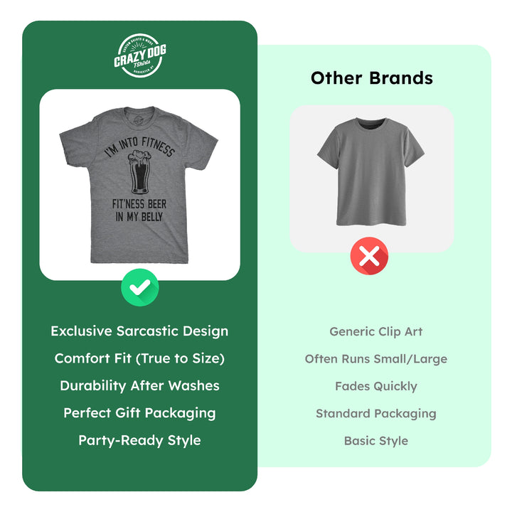 Fitness Beer In My Belly Men's T Shirt