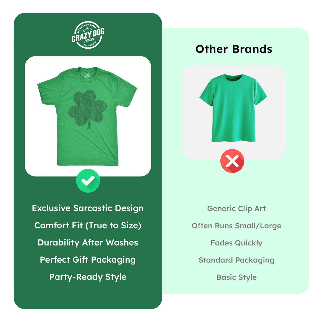Distressed Clover Men's T Shirt