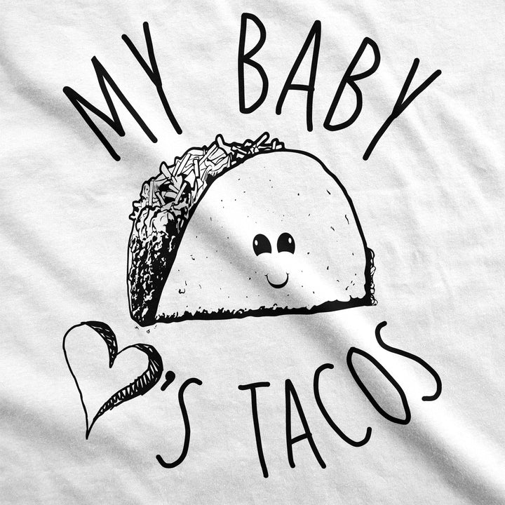 My Baby Loves Tacos Maternity T Shirt