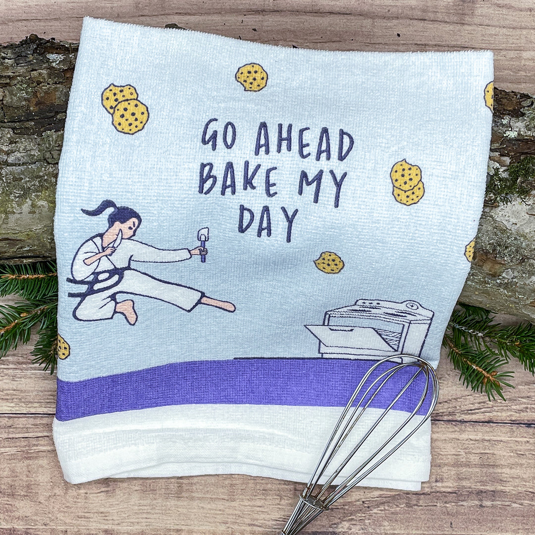 Go Ahead Bake My Day Tea Towel Tea Towel