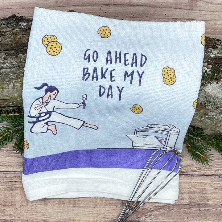 Go Ahead Bake My Day Tea Towel Tea Towel