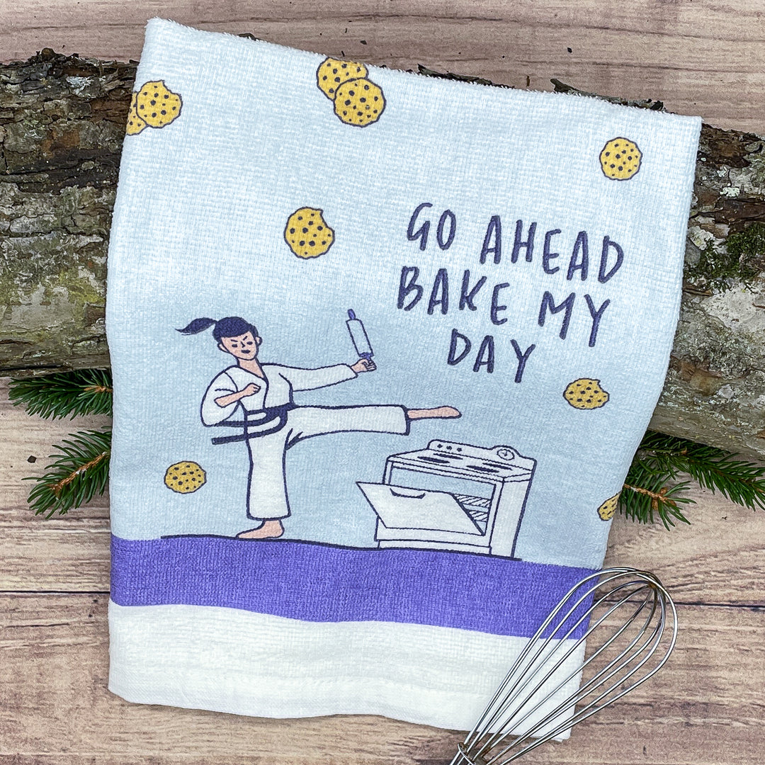 Go Ahead Bake My Day Tea Towel Tea Towel