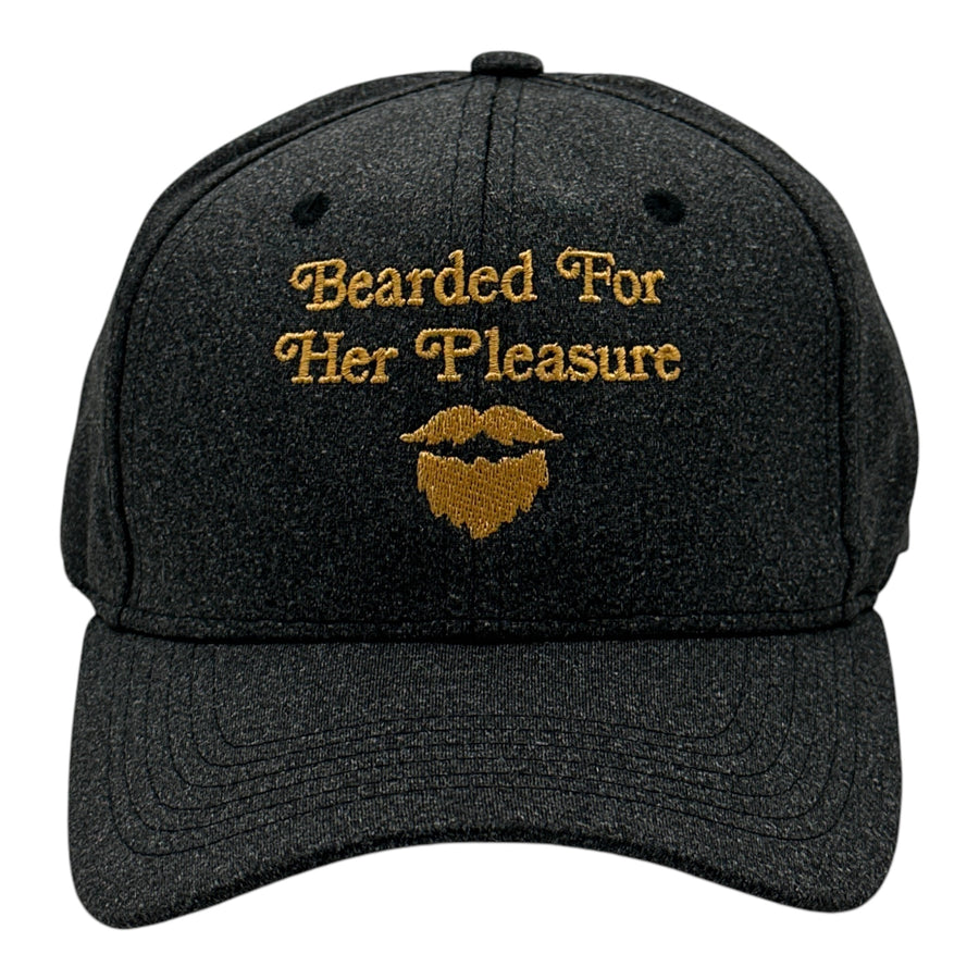 Funny Black - Bearded Bearded For Her Pleasure Nerdy sarcastic Tee