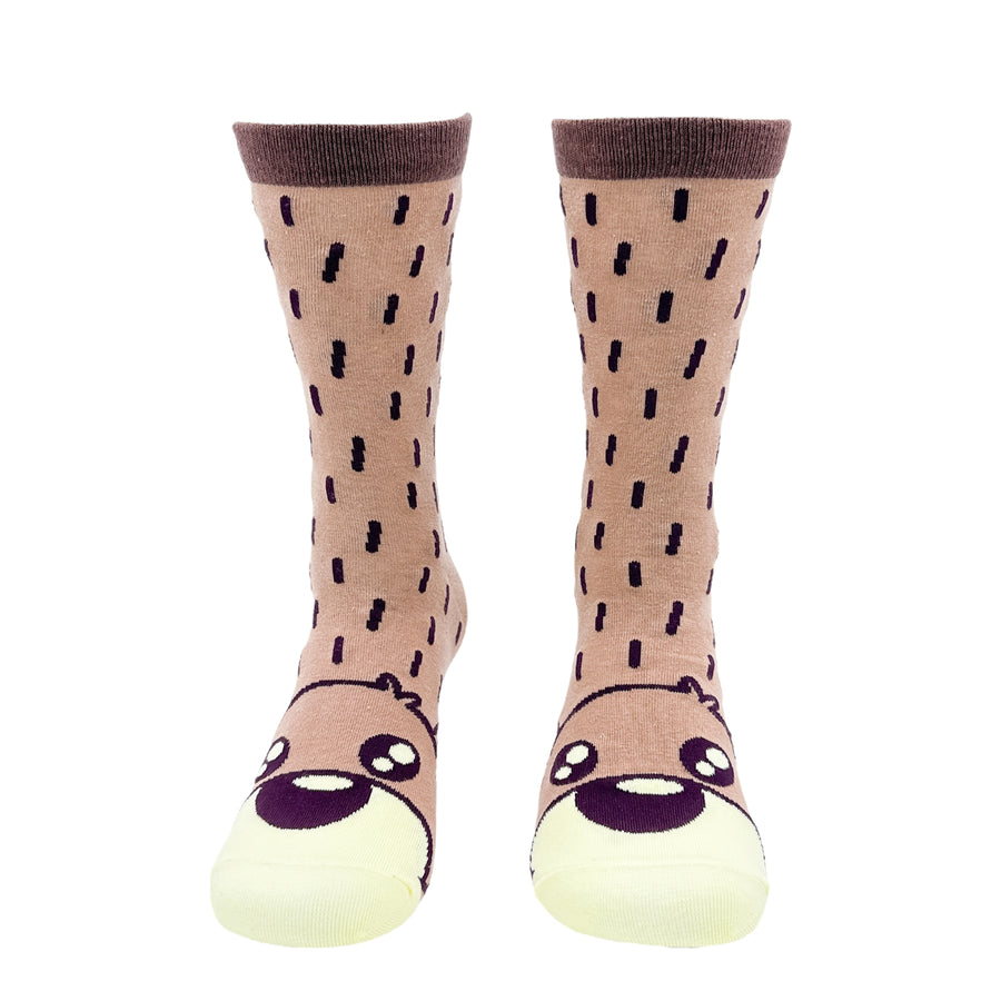 Funny Beaver Women's Bear Socks Sock Nerdy Animal Tee