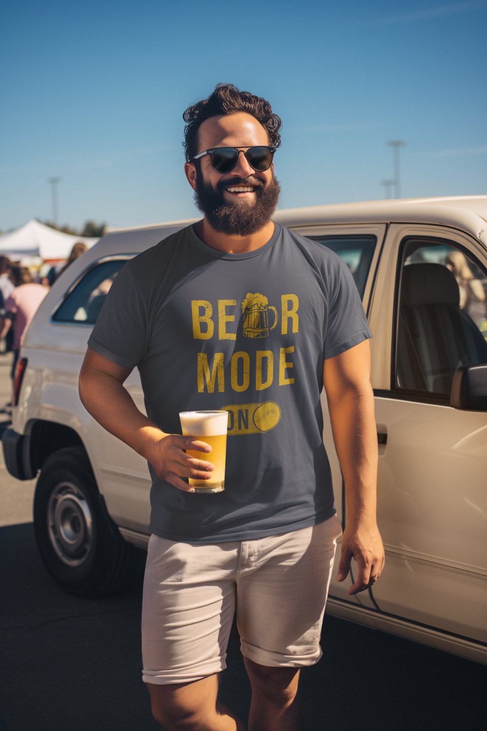 Beer Mode On Men's T Shirt