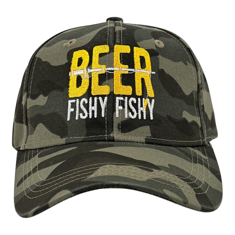 Funny Camo - Beer Fishy Beer Fishy Fishy Nerdy Fishing beer drinking Tee