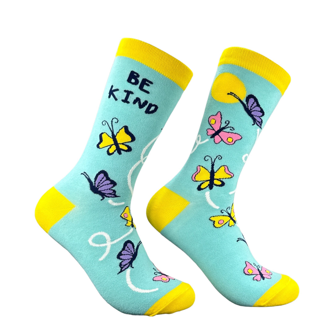 Funny Multi - Be Kind Be Kind Sock Nerdy motivational Tee