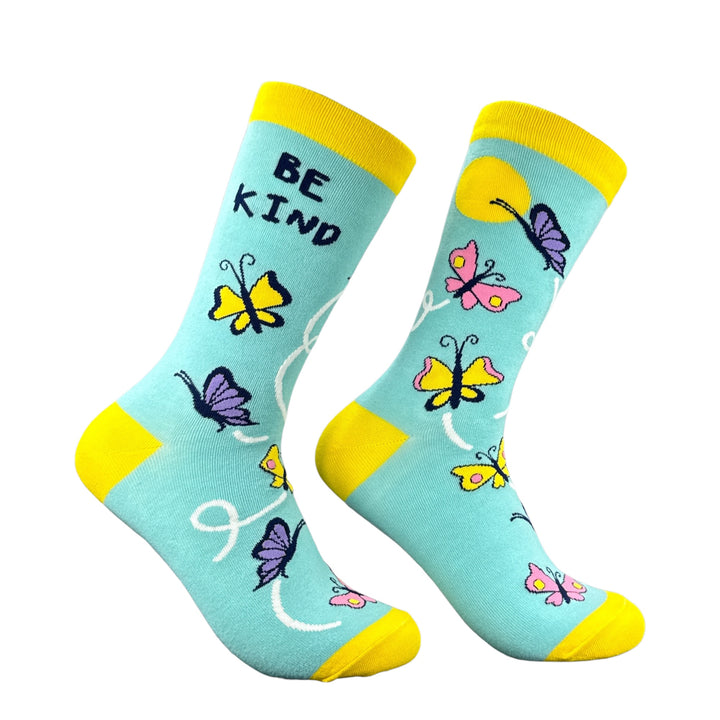 Funny Multi - Be Kind Be Kind Sock Nerdy motivational Tee
