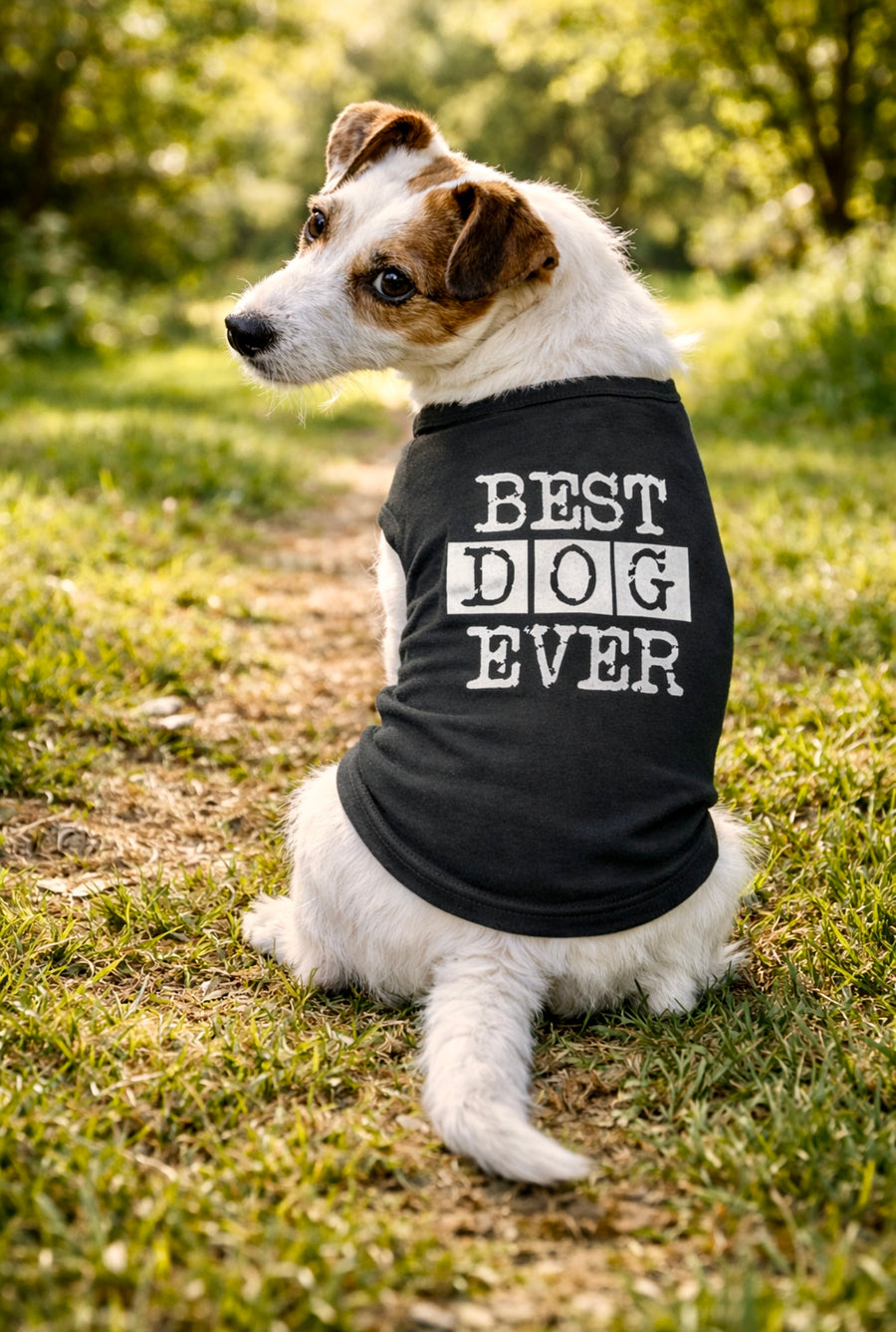 Funny Black Best Dog Ever Dog Shirt Nerdy Dog Tee