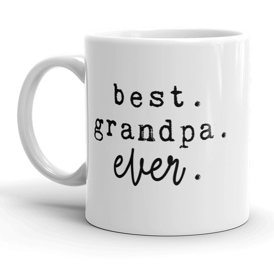 Funny White Best Grandpa Ever Coffee Mug Nerdy grandfather Tee