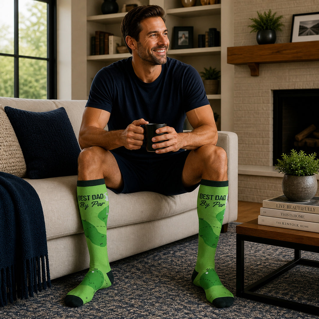 Best Dad By Par Compression Socks