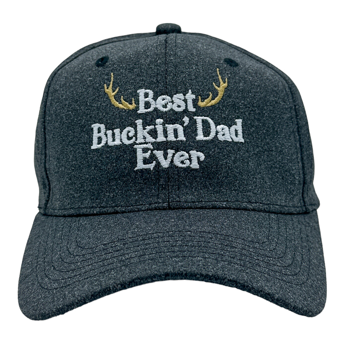 Funny Black - BUCKIN Best Buckin Dad Ever Nerdy Father&#39;s Day Hunting Tee