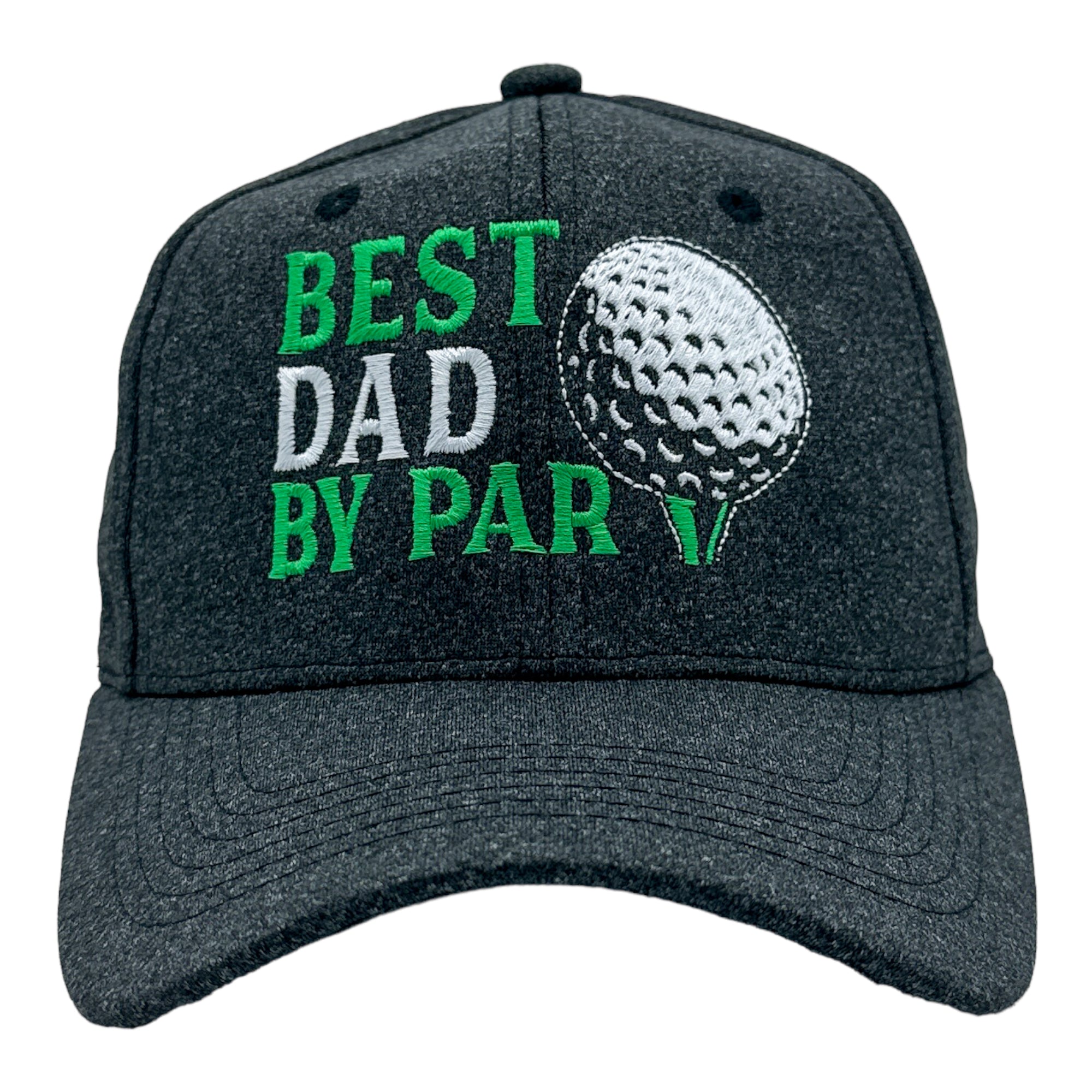 Funny Black - Best Dad By Par Best Dad By Par Nerdy Father's Day Golf Tee