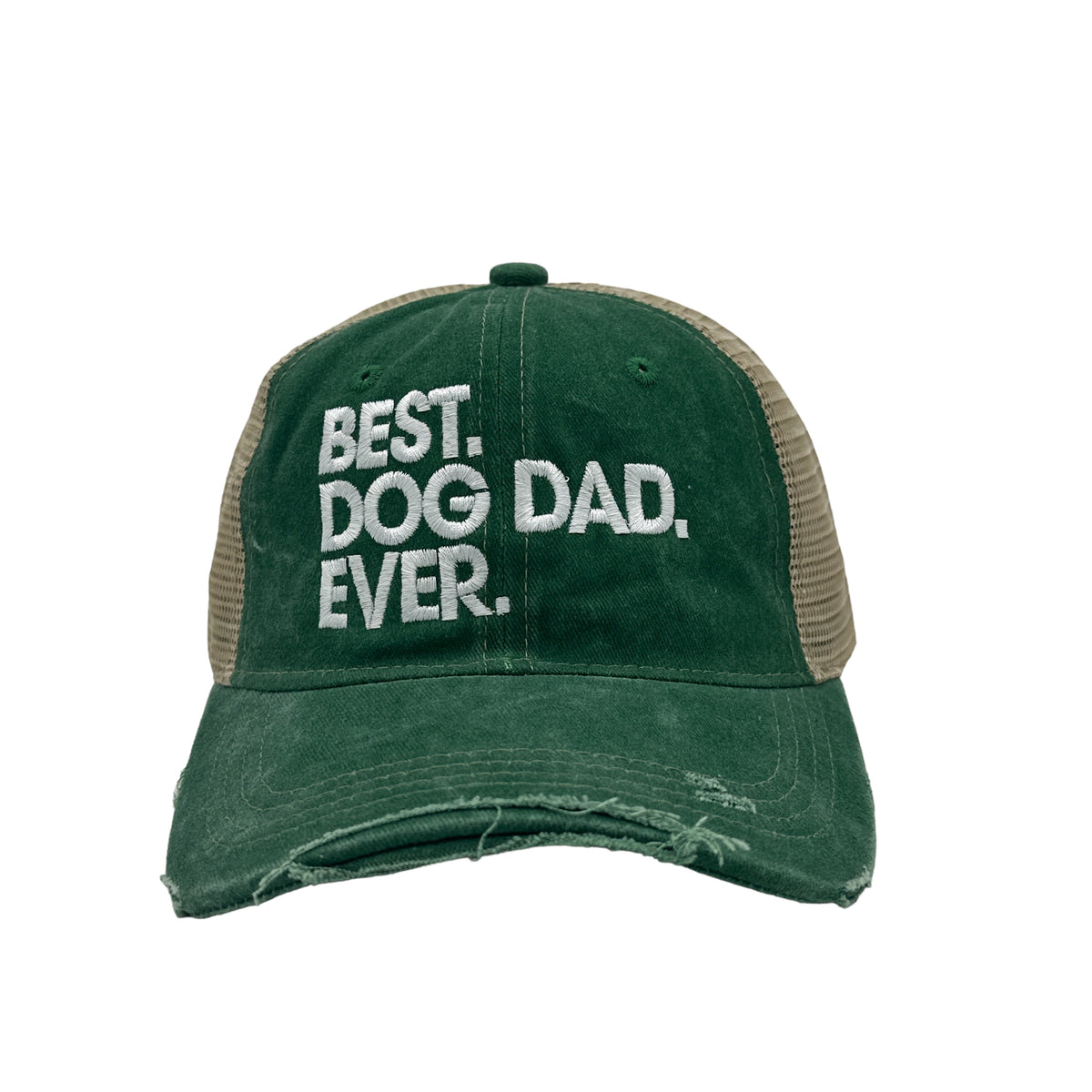Funny Trucker Green - Dog Dad Best Dog Dad Ever Nerdy Dog Tee