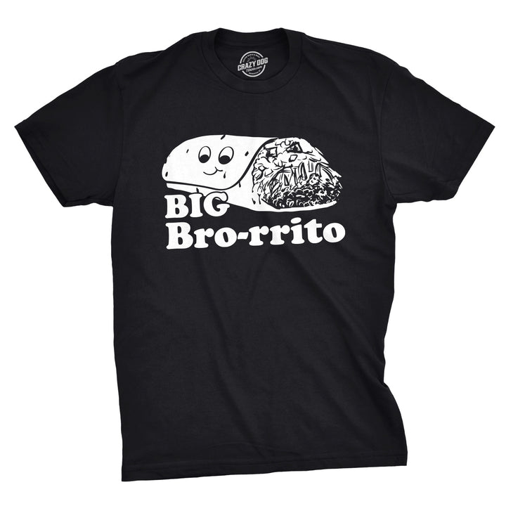 Funny Black Big Bro-rrito Mens T Shirt Nerdy Cinco De Mayo Brother Tee