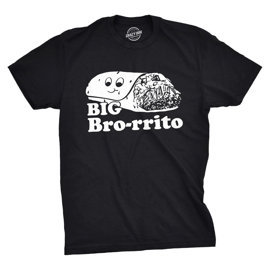 Funny Black Big Bro-rrito Mens T Shirt Nerdy Cinco De Mayo Brother Tee