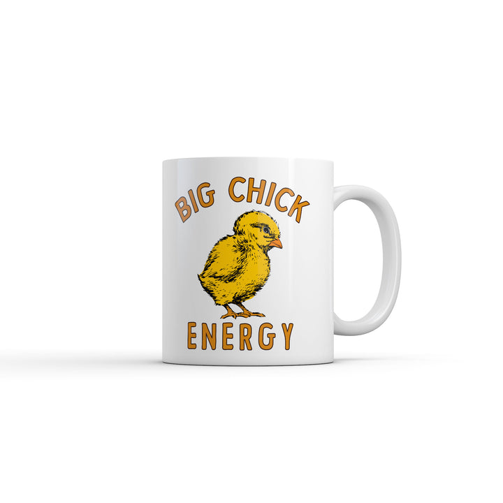 Funny White Big Chick Energy Coffee Mug Nerdy animal Sarcastic Tee