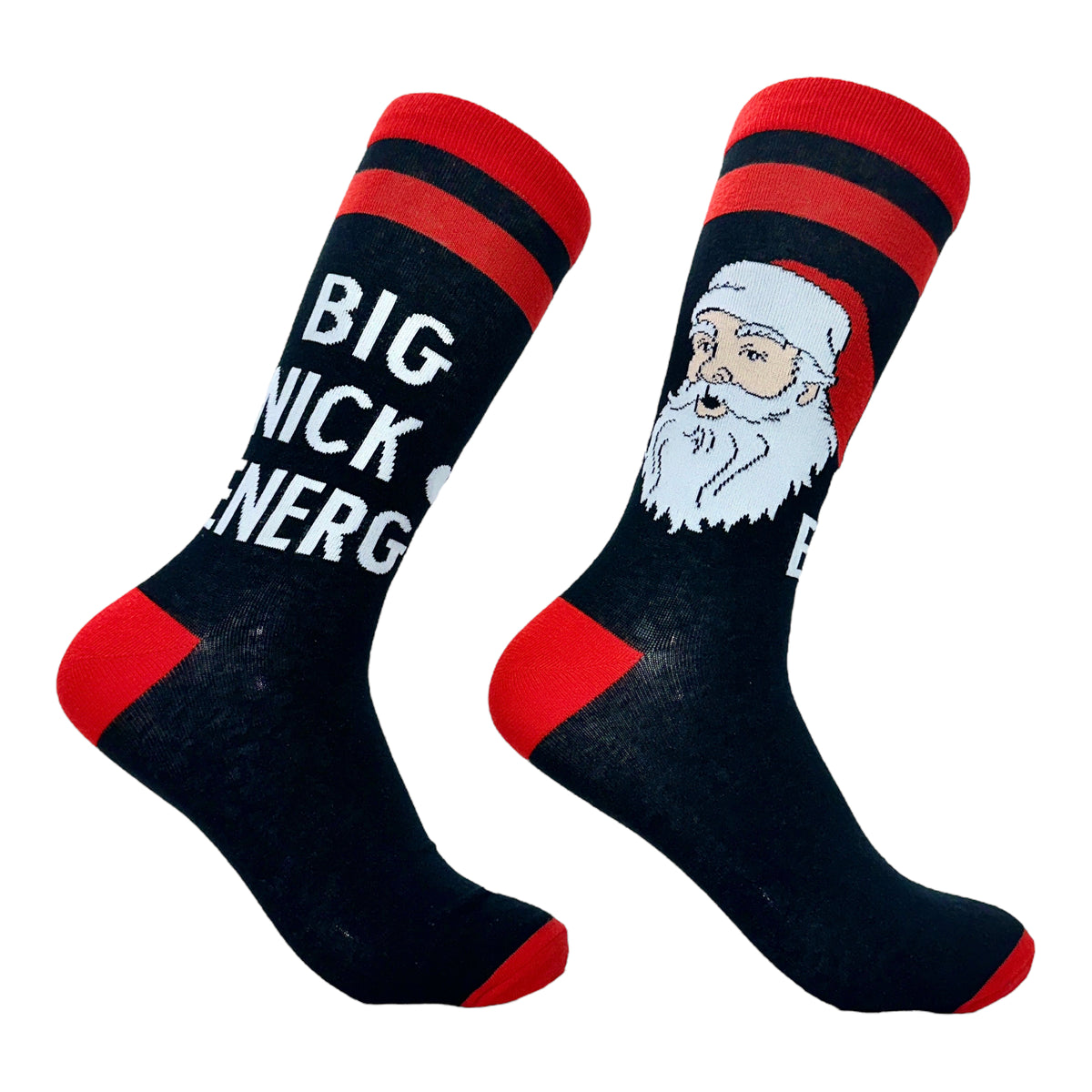 Funny Black - Big Nick Men&#39;s Big Nick Energy Sock Nerdy Christmas Sarcastic Tee