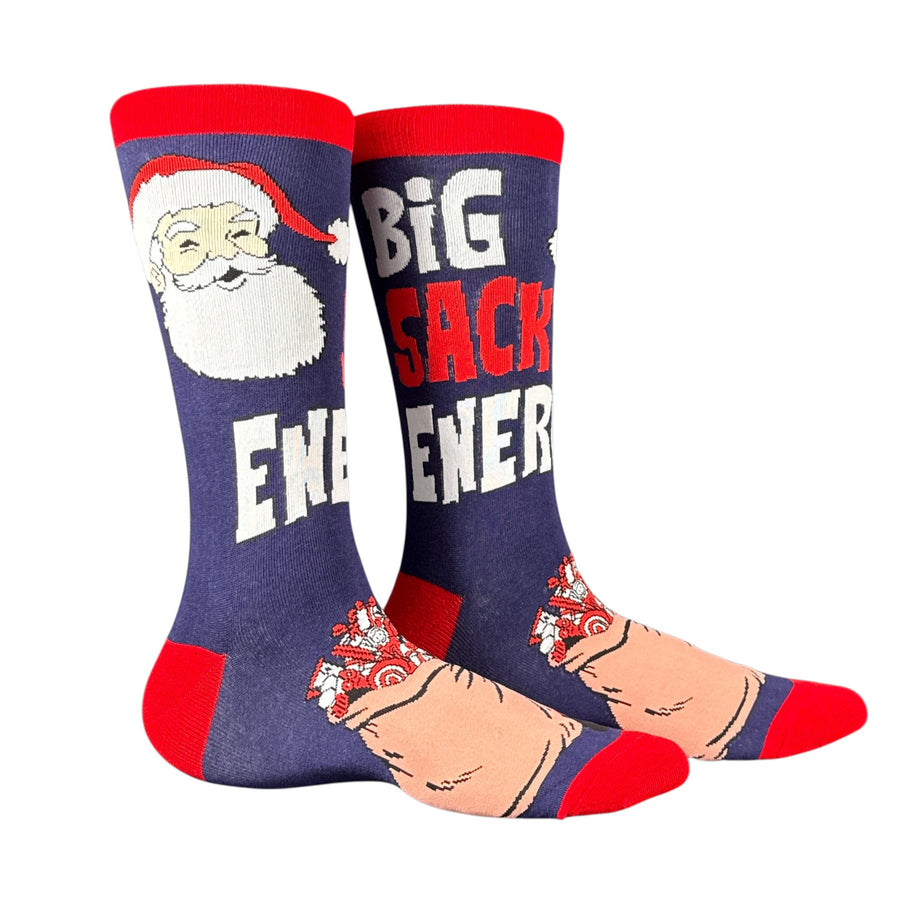 Funny Multi - Big Sack Santa Big Sack Energy Santa Sock Nerdy Christmas Offensive Tee