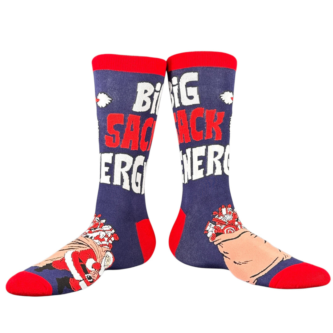 Big Sack Energy Santa Socks