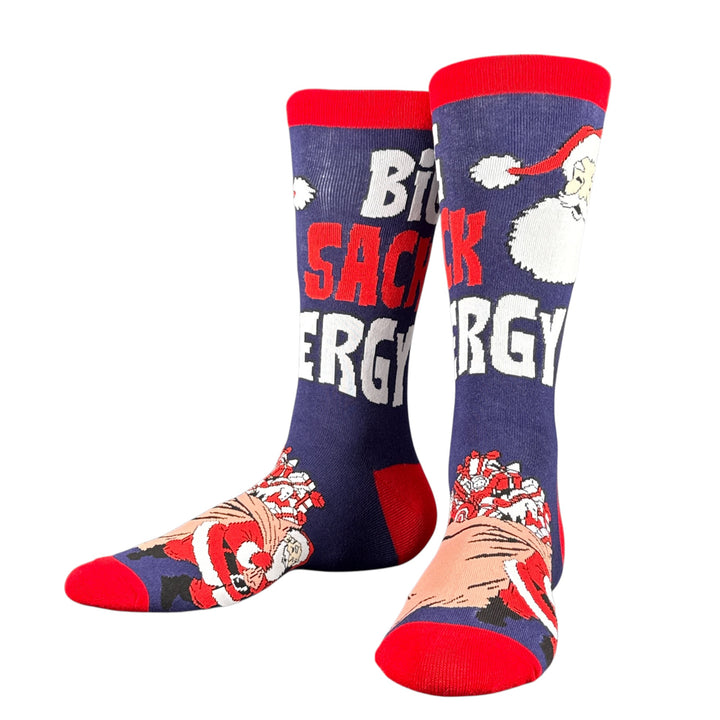 Big Sack Energy Santa Socks
