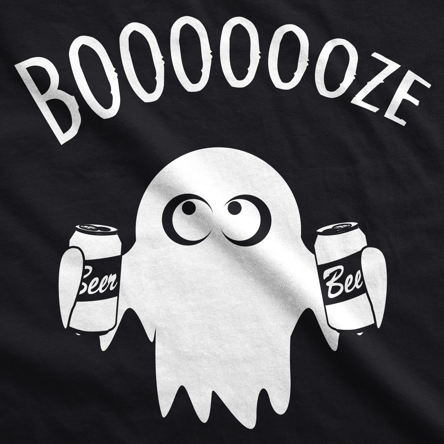 Funny Heather Black - Booooze Booooze Mens T Shirt Nerdy Halloween drinking Retro Tee