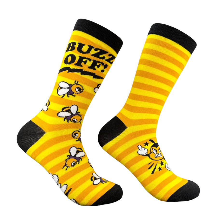 Funny Buzz Off Buzz Off Socks Sock Nerdy animal offensive Tee