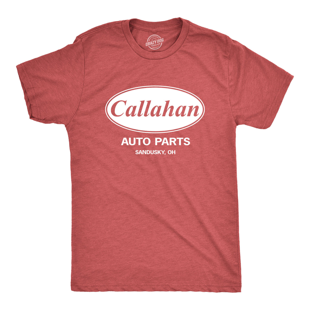 Funny Heather Red Callahan Auto Parts Mens T Shirt Nerdy TV &amp; Movies Tee
