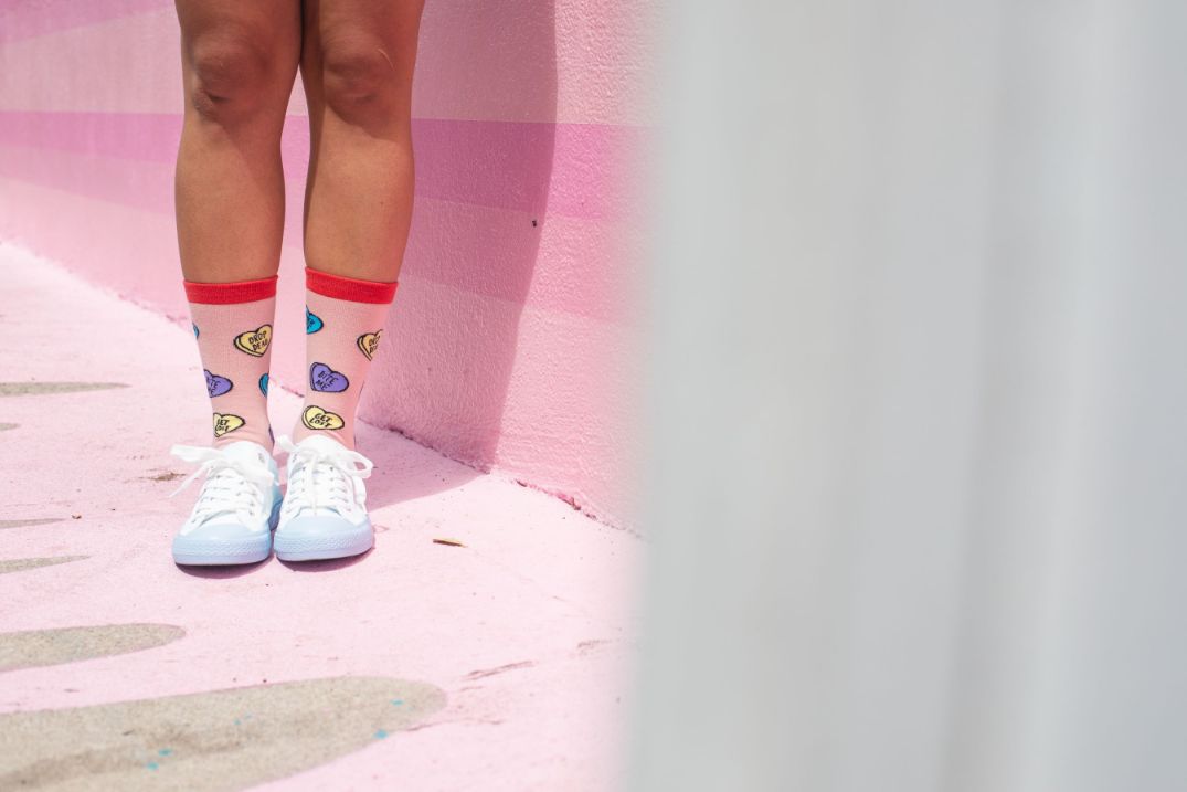 Womens Offensive Candy Hearts Socks