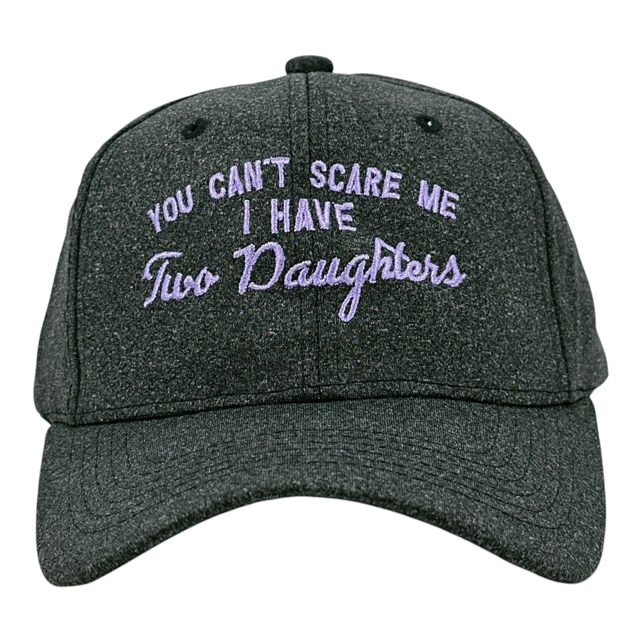 Funny Black - Cant Scare 2 Daughters You Cant Scare Me I Have Two Daughters Nerdy Father's Day Daughter Tee