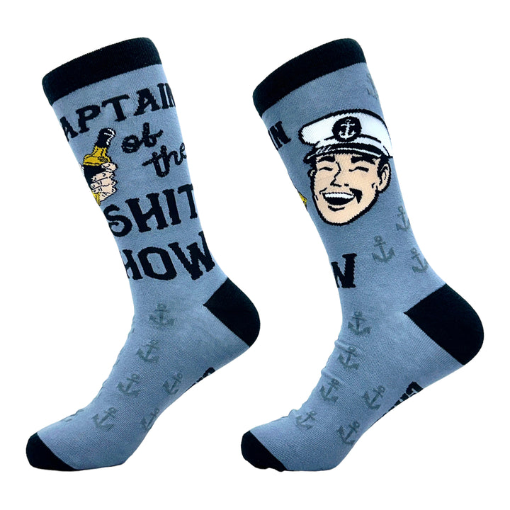 Men's Captain Of The Shit Show Socks