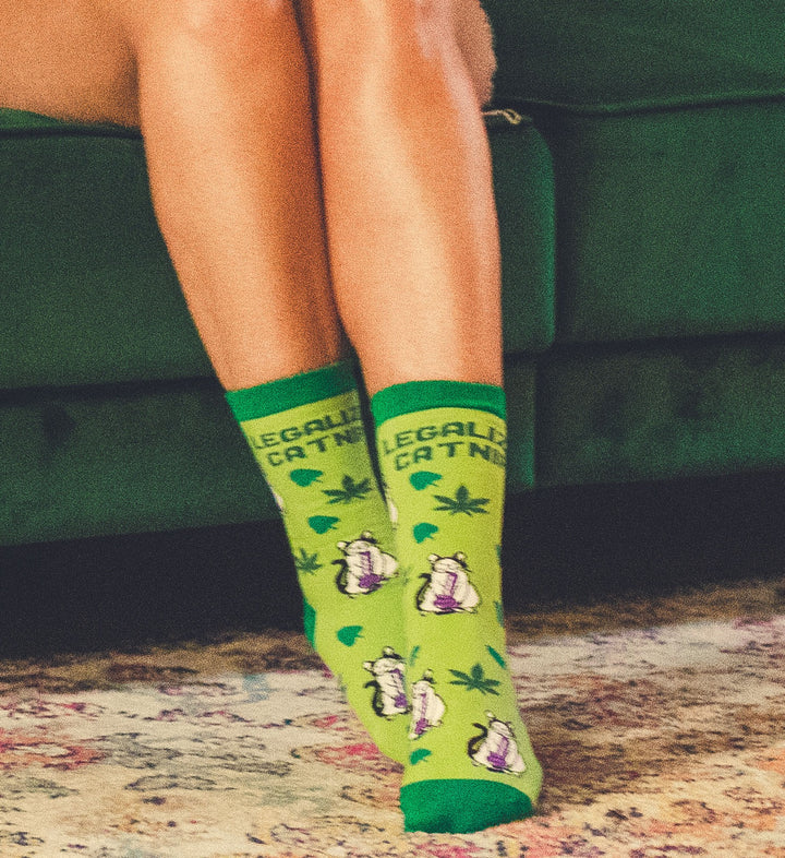 Womens Legalize Catnip Socks