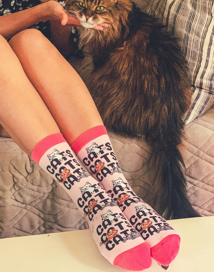 Womens Cats, Cats, Cats Socks