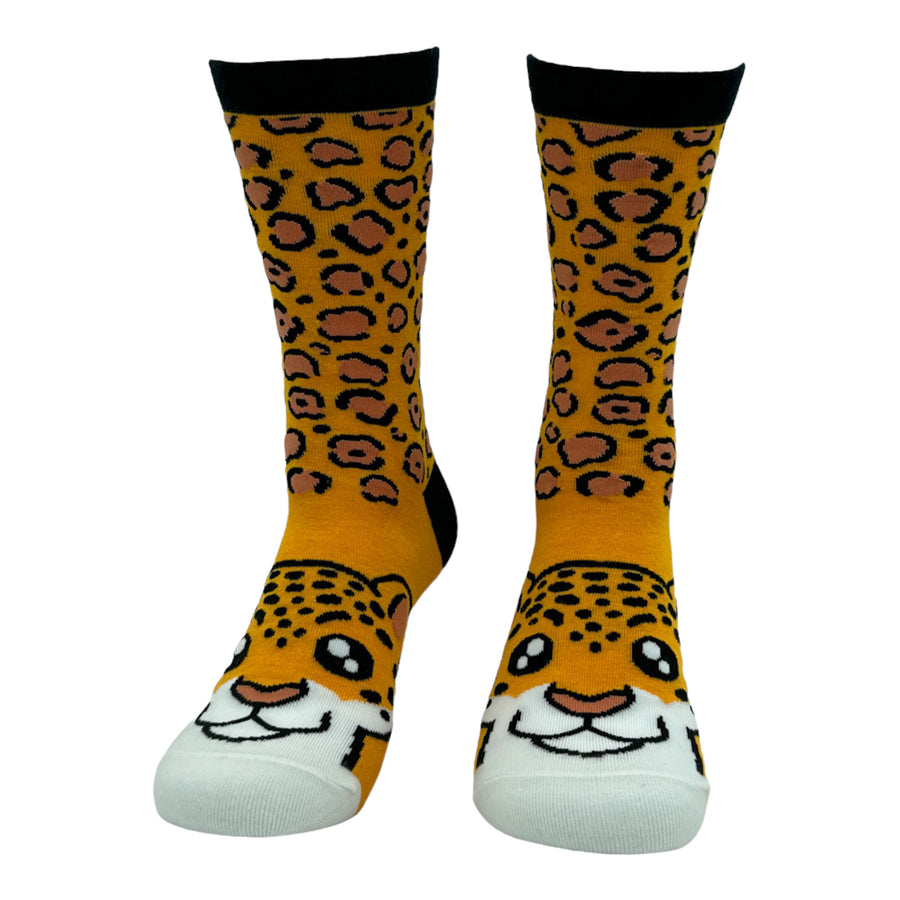 Funny Cheetah Women's Cheetah Sock Nerdy Animal Tee