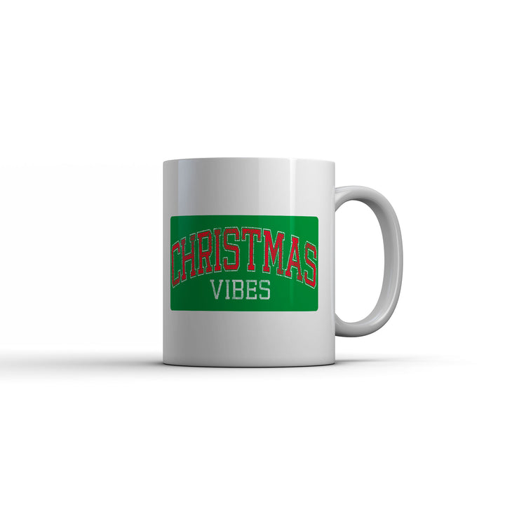 Funny White Christmas Vibes Coffee Mug Nerdy Christmas Tee