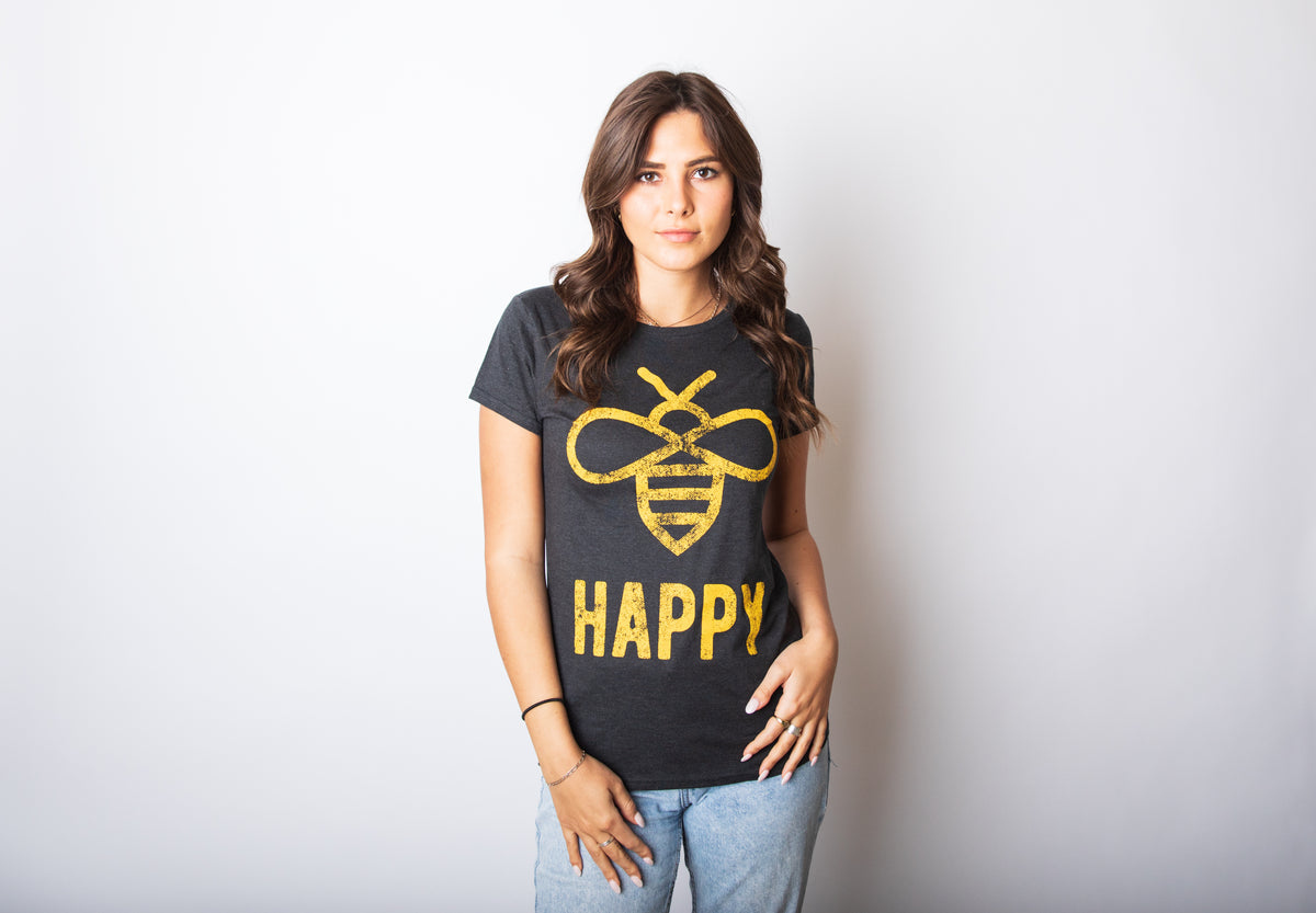Bee Happy Women&#39;s T Shirt
