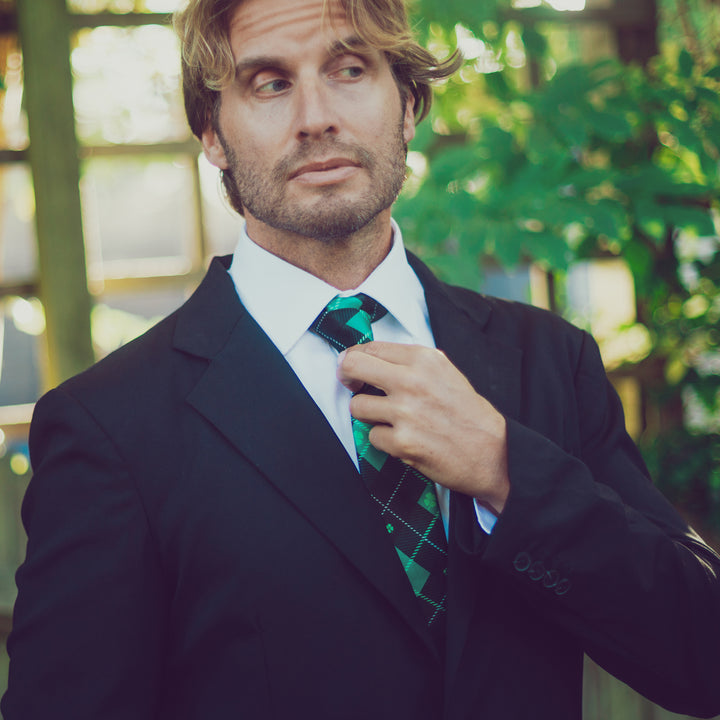 St. Patrick's Day Plaid Neck Tie Tie