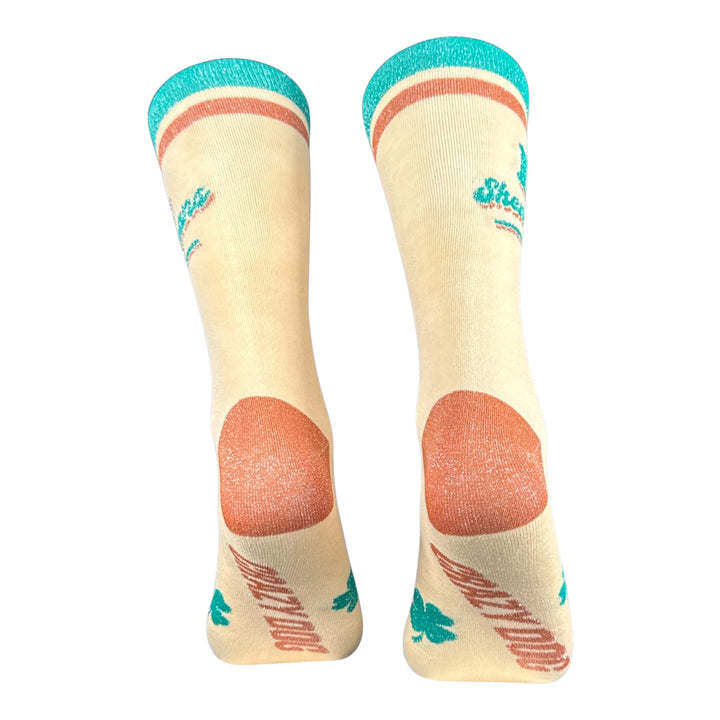 I Clover Shenanigans Glitter Socks