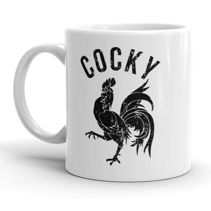 Funny White Cocky Coffee Mug Nerdy sex animal Tee