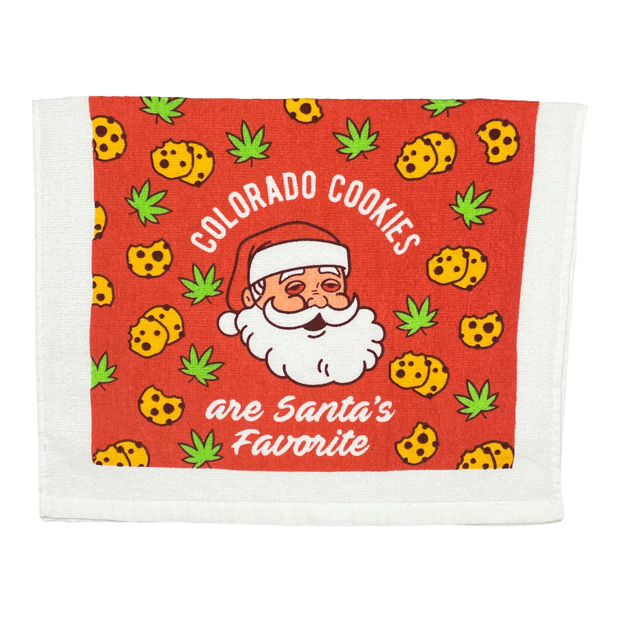 Funny Colorado Cookies Colorado Cookies Are Santas Favorite Tea Towel Nerdy Christmas Tee