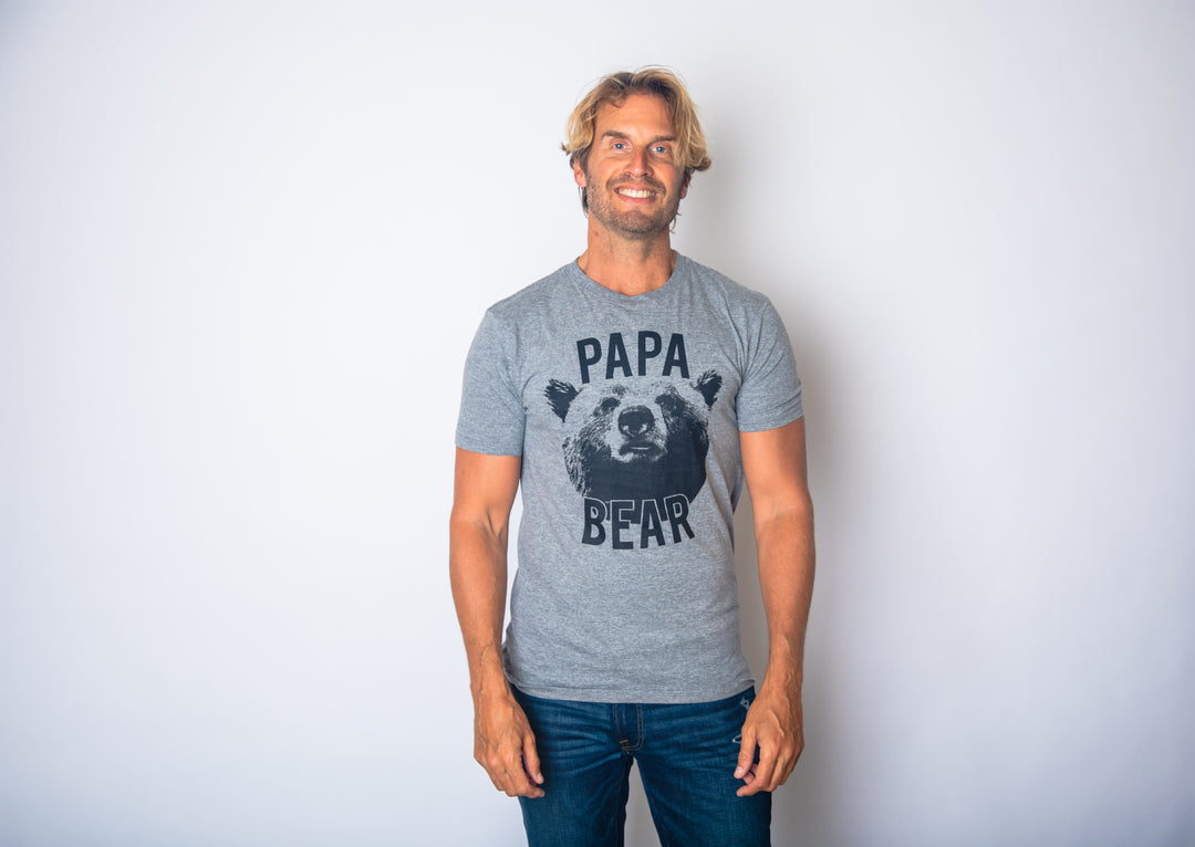 Papa Bear Realistic Men's T Shirt