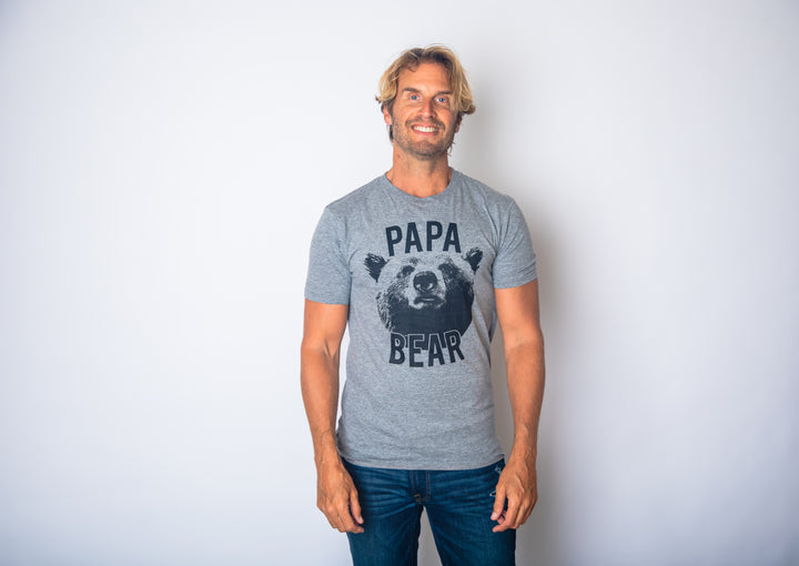 Papa Bear Realistic Men's T Shirt